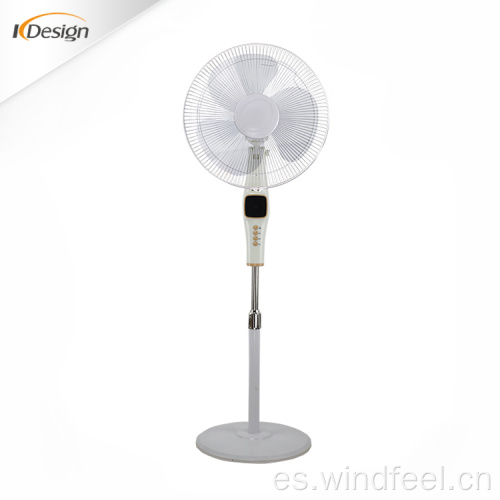 Ventilador eléctrico de pedestal oscilante de base redonda de 2,5 kg silencioso para interiores ventiladores de pedestal de motor de aluminio para la casa